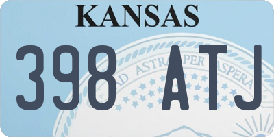 KS license plate 398ATJ