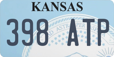 KS license plate 398ATP