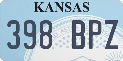 KS license plate 398BPZ