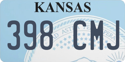 KS license plate 398CMJ
