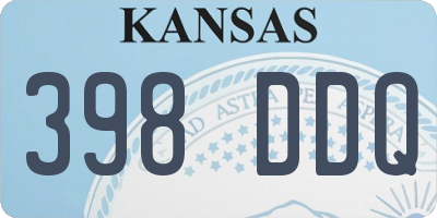KS license plate 398DDQ