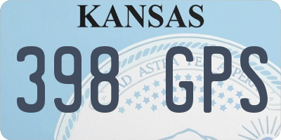 KS license plate 398GPS