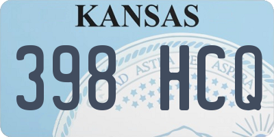 KS license plate 398HCQ