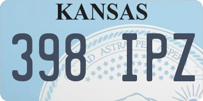 KS license plate 398IPZ