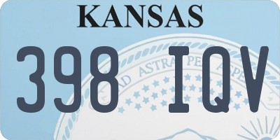 KS license plate 398IQV