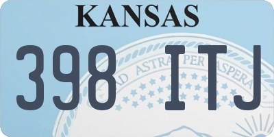 KS license plate 398ITJ