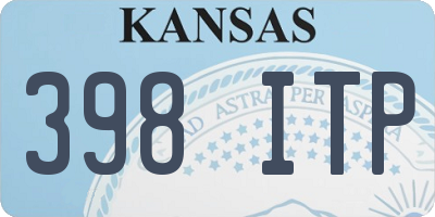 KS license plate 398ITP