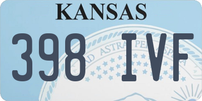 KS license plate 398IVF