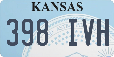 KS license plate 398IVH