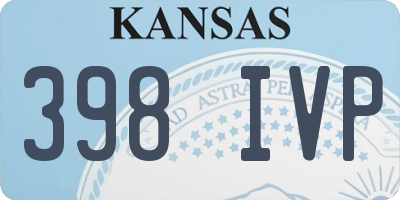 KS license plate 398IVP