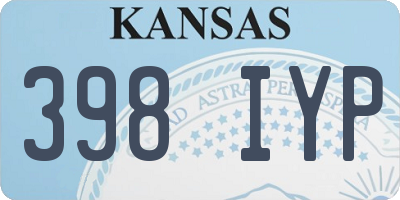 KS license plate 398IYP