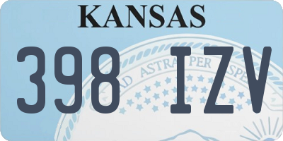 KS license plate 398IZV