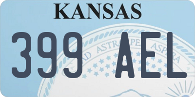 KS license plate 399AEL