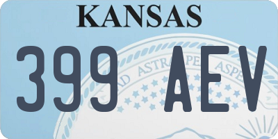 KS license plate 399AEV