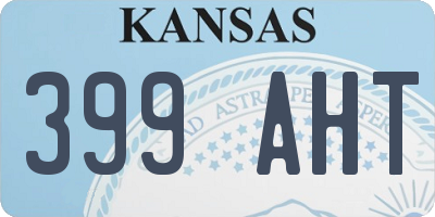 KS license plate 399AHT