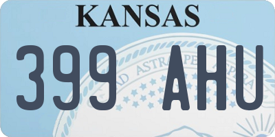 KS license plate 399AHU