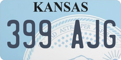 KS license plate 399AJG