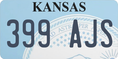 KS license plate 399AJS