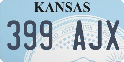 KS license plate 399AJX