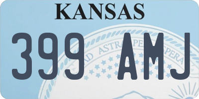 KS license plate 399AMJ