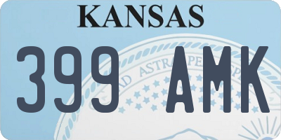 KS license plate 399AMK
