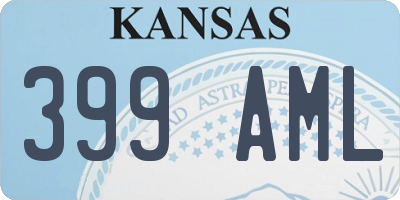 KS license plate 399AML