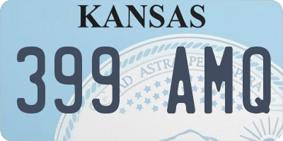 KS license plate 399AMQ