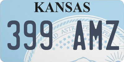 KS license plate 399AMZ