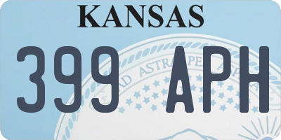 KS license plate 399APH