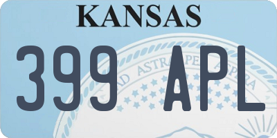 KS license plate 399APL