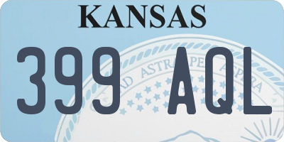KS license plate 399AQL