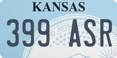 KS license plate 399ASR