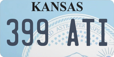 KS license plate 399ATI
