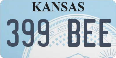 KS license plate 399BEE