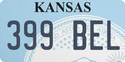 KS license plate 399BEL