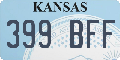 KS license plate 399BFF