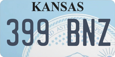 KS license plate 399BNZ