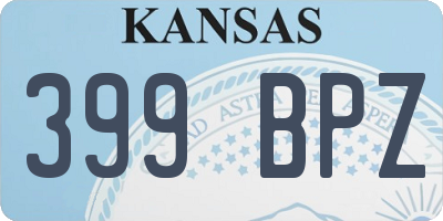 KS license plate 399BPZ