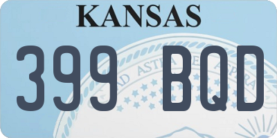 KS license plate 399BQD