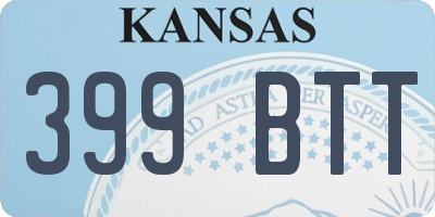 KS license plate 399BTT