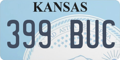 KS license plate 399BUC