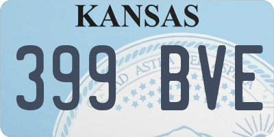 KS license plate 399BVE