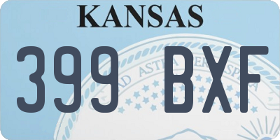 KS license plate 399BXF