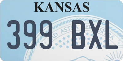 KS license plate 399BXL