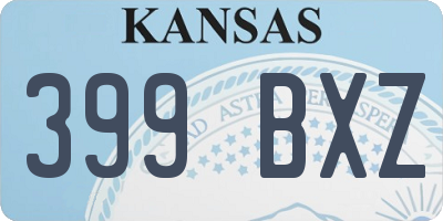 KS license plate 399BXZ