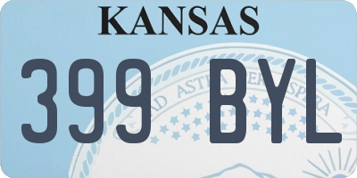 KS license plate 399BYL