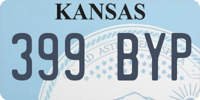 KS license plate 399BYP