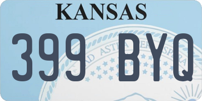 KS license plate 399BYQ