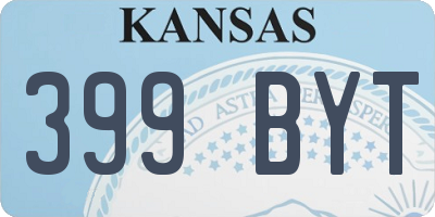 KS license plate 399BYT