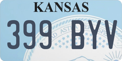 KS license plate 399BYV